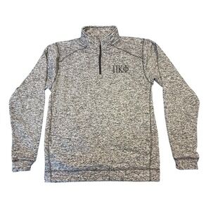 Pi Kappa Phi Mens Small Fleece 1/4‎ Zip in Gray